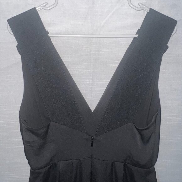 BCBGeneration Black Pleated Maxi Dress Size 4 Formal Gown w/ Pockets, Evening - Picture 4 of 15